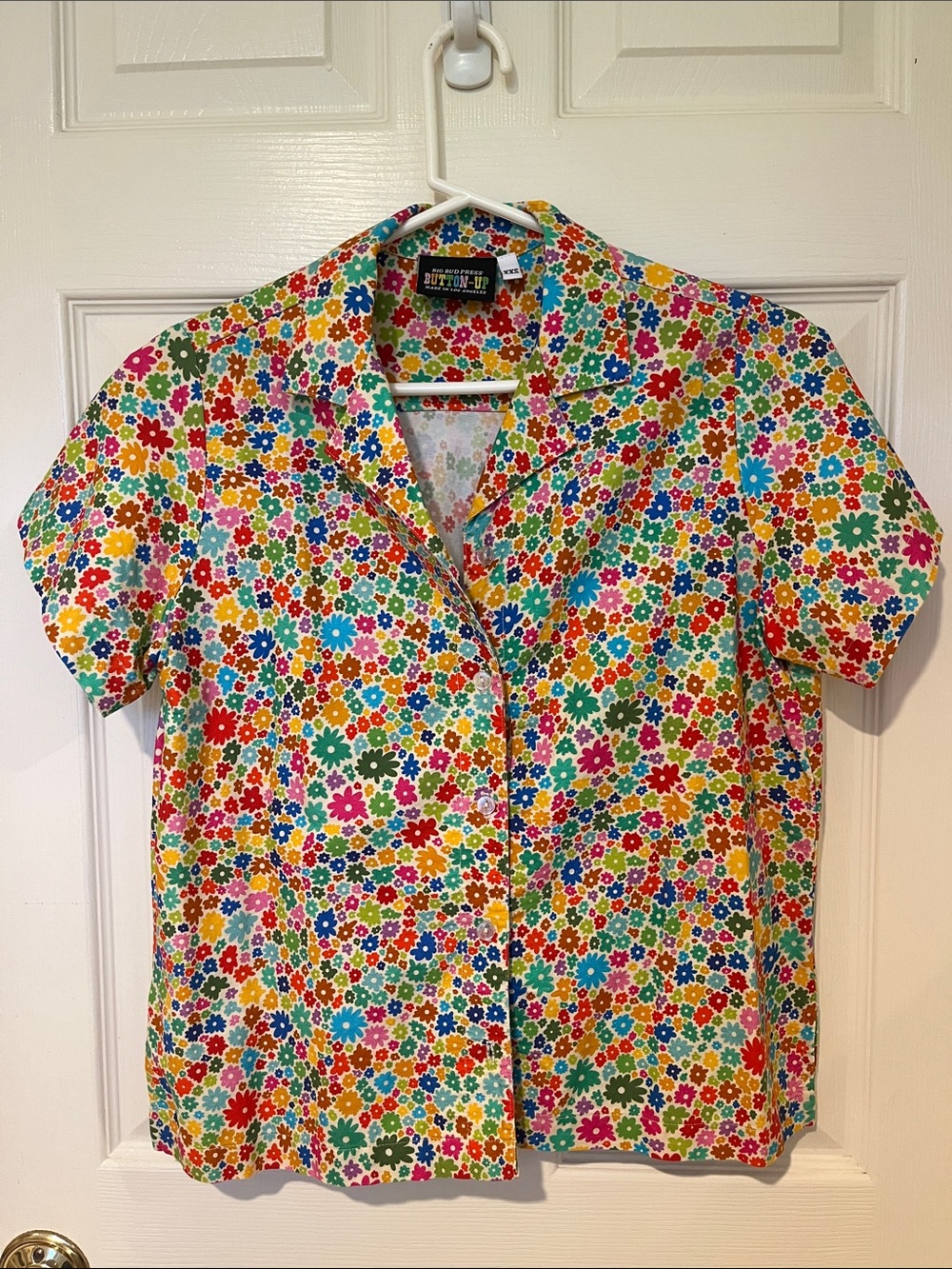 Big Bud Press Button-Up Blossom Multi Floral Size XXS